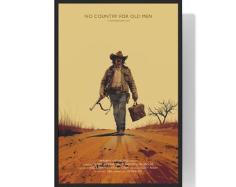 No Country For Old Men Movie Poster , Printable Wall Art, Art Print Download, Minimalist Movie Print, Vintage Poster