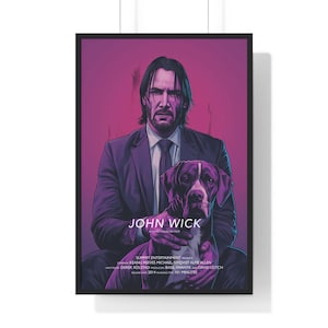 John Wick Movie Poster, Keanu Reeves Movie Poster, Printable Wall Art, Minimalist Movie Print