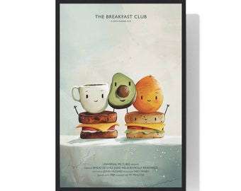 The Breakfast Club Movie Poster, Minimalist Art Print (Digital Download)