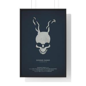 Donnie Darko Movie Poster Digital Minimalist, Cult Movies Printable Wall Art Vintage