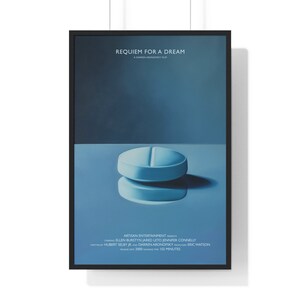 Requiem For A Dream Filmplakat, druckbare Wandkunst, Kunstdruck Download, minimalistisches Filmplakat, Vintage Plakat
