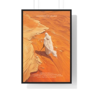 Lawrence of Arabia Movie Poster, Cult Movies, Printable Wall Art, Art Print Download, Minimalist Movie Print, Vintage Poster