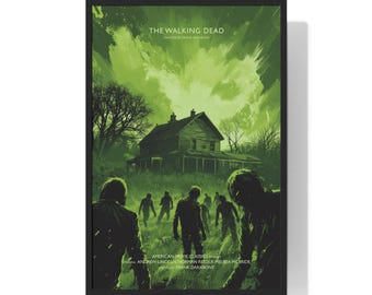 Locandina di The Walking Dead, stampa minimalista della serie TV sugli zombie (download digitale)