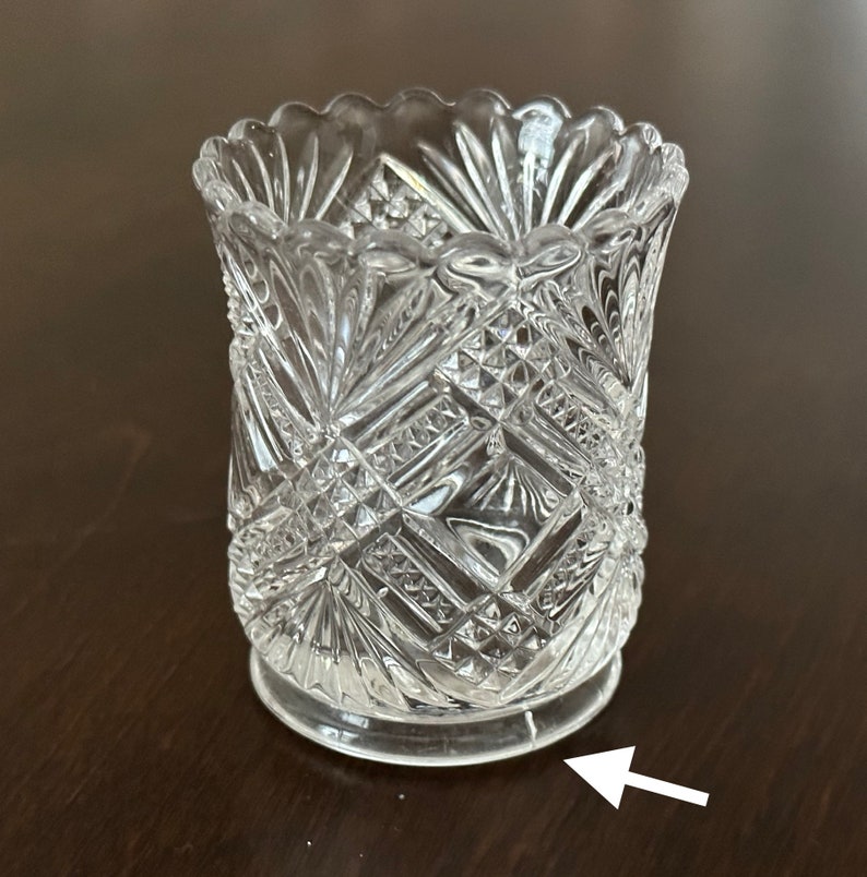 Antique glass toothpick holders vintage glass toothpick holder bud