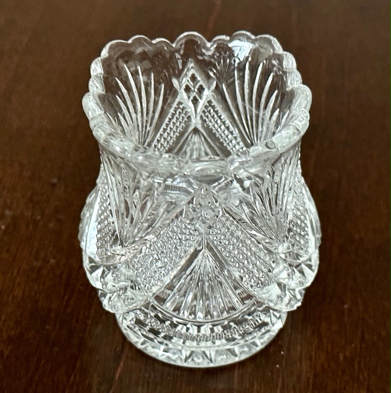 Antique glass toothpick holders vintage glass toothpick holder bud