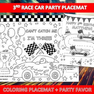 Can't catch me I'm three birthday coloring pages for kids  (PDF)