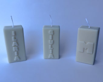 Customizable soy wax candle, personalized candle, personalized wedding candles, personalized candle with name/text