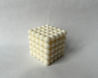 Bubbles x5 candle, made of soy wax, excellent as a gift, as a decoration, as a wedding favor, as a centerpiece, as home decor