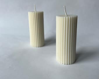 Moccolo a Costine soy wax candle, perfect as a furnishing accessory, home decor, or gift.