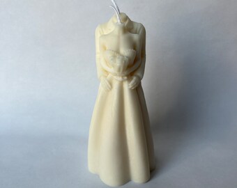 Wife & Groom candle, made of soy wax, excellent as a wedding gift, for weddings, as a party favor, as a centerpiece, as a decoration
