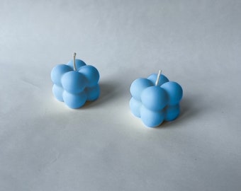This "Bubbles" soy wax candle is a great addition to any home, or as a gift.