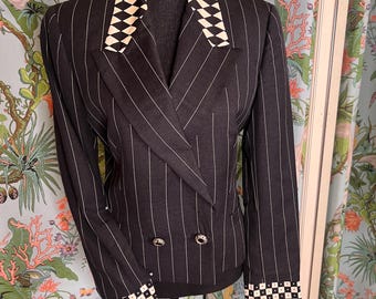 1992 Gianni Versace Couture Blazer. Runway piece. Pristine, stunning “new” vintage condition. Show stopper.