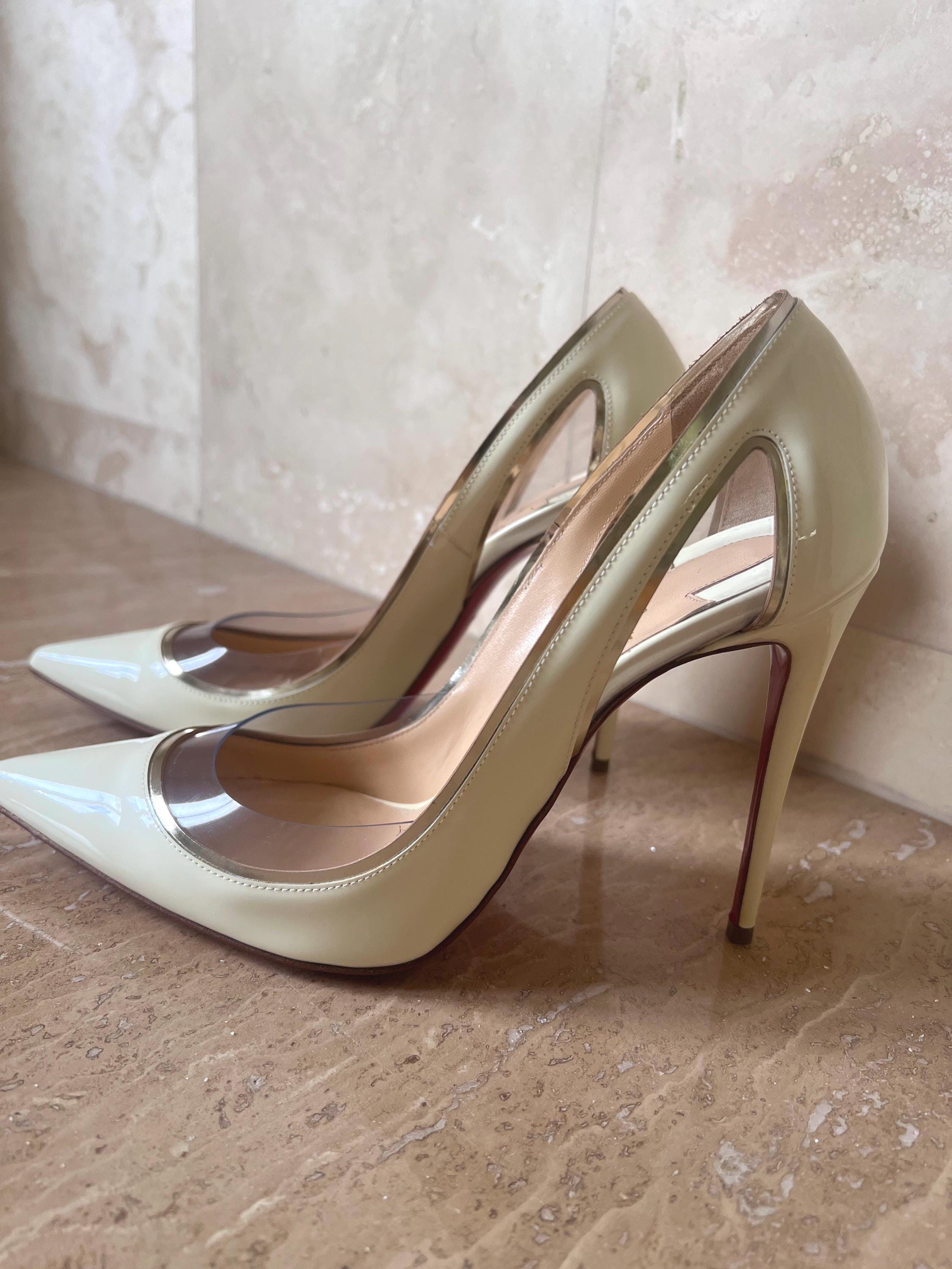 Christian louboutin red patent heels - Etsy 日本