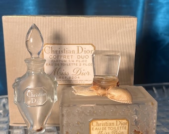 RARE Miss Dior Baccarat Perfume Bottle W/ Presentation Box Full