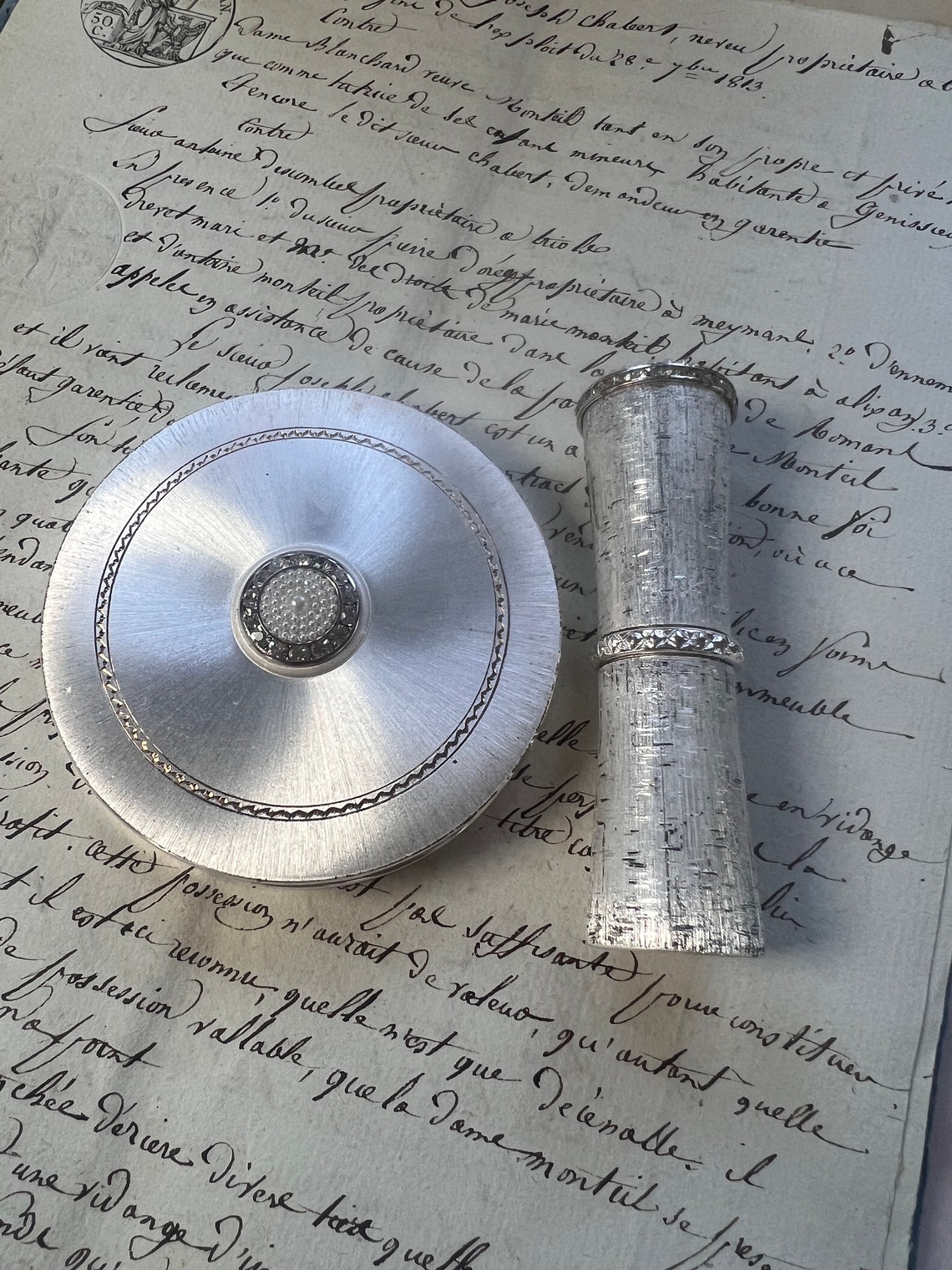 Rare, 1960s Van Cleef and Arpels + Revlon Powder Compact + Lipstick ...