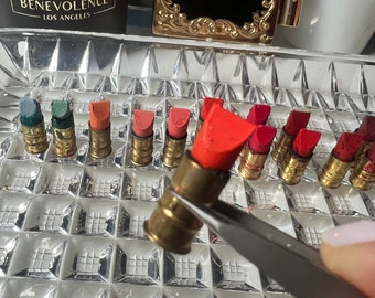 Vintage AVON Sample Lipstick & Shadow. "Bullet/Shell" Brass Casing. Choose Your Color. Rare and Collectible. Collectors DREAM!