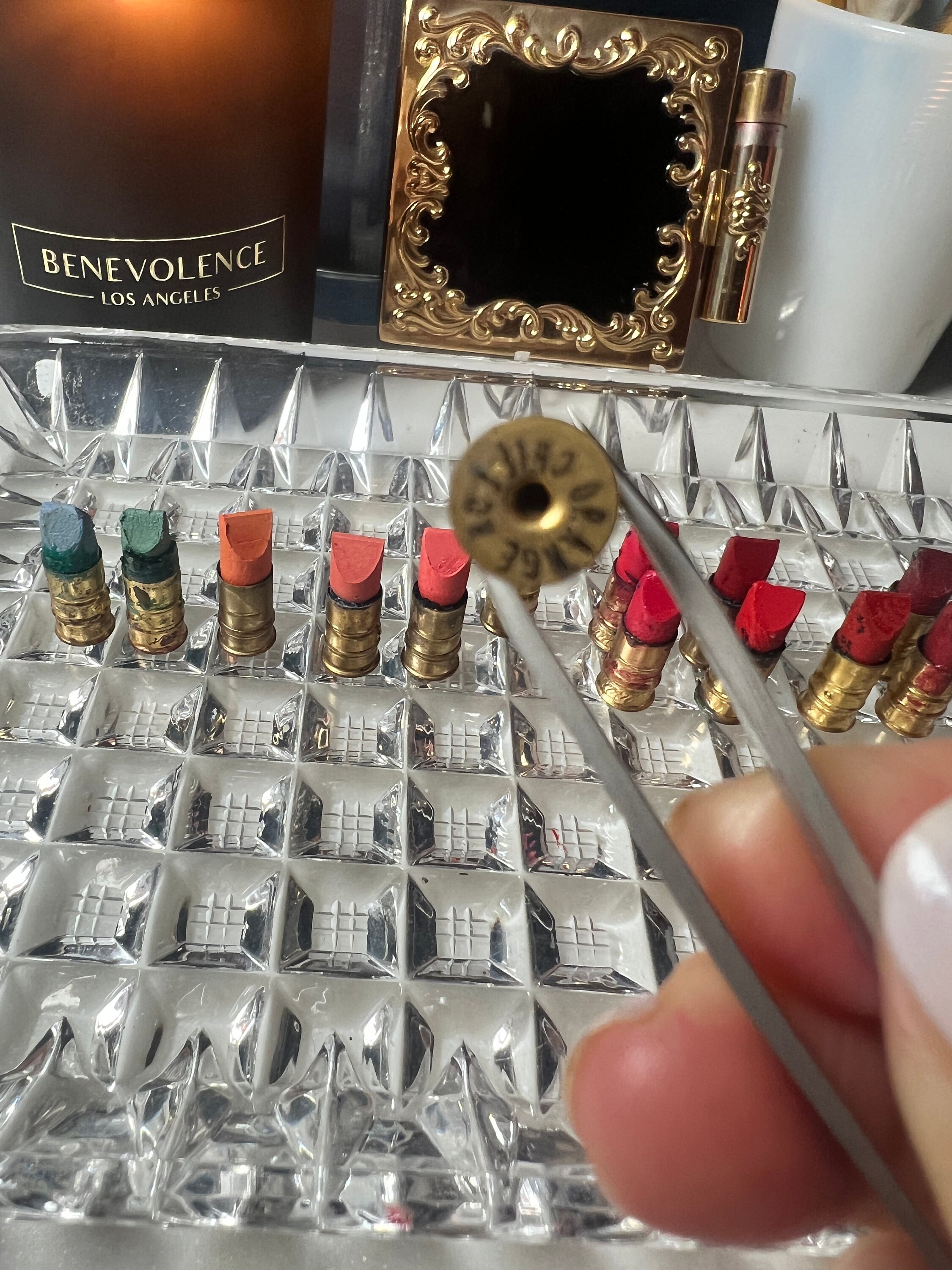 Vintage AVON Sample Lipstick & Shadow. 