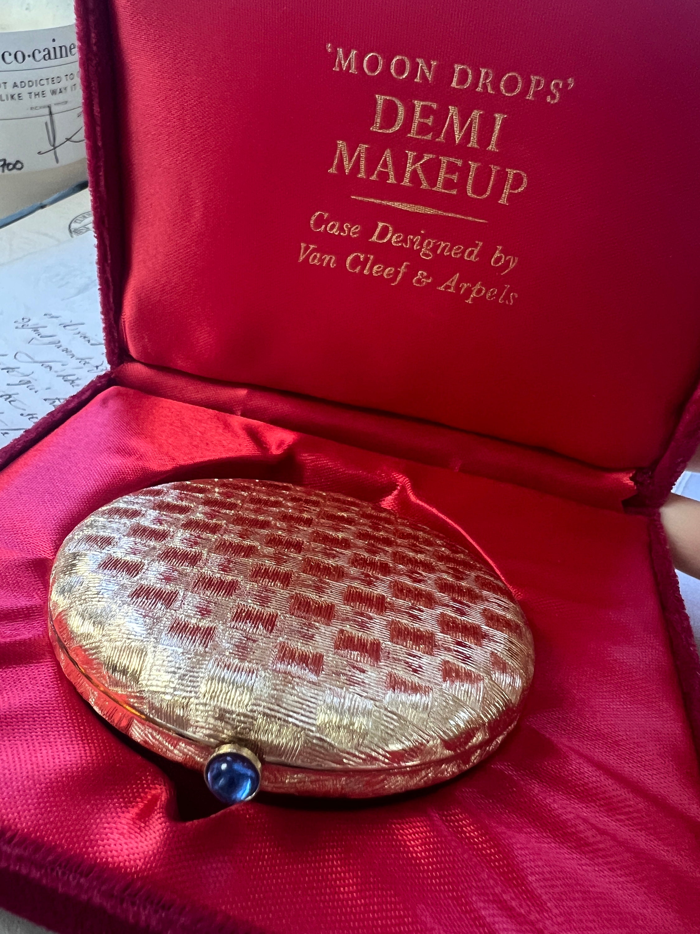 1960s Makeup Compact Revlon X Van Cleef & Arpels. Pristine