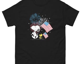Camiseta de Snoopy del 4 de julio: Camiseta patriótica de Peanuts