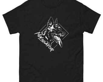 Camiseta Maligator Pastor Belga Malinois - Presente Engraçado Malinois Cão - Amante de Cães Tee - Camisa Cão de Trabalho