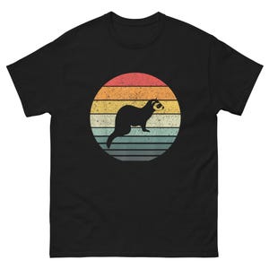 Vintage Sunset Ferret T-Shirt: Retro 70s Graphic Tee
