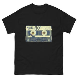 The 80s Cassette Tape T-shirt, Vintage Music Player Tee, Retro 1980s Mixtape Tee, Distressed Cassette Tape Graphic