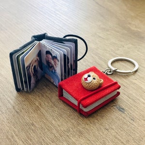Photo Album Keychain, Personalized Keychain, Photo Keychain, Mini Keychain, Mother Day Gifts, Gift for Family, Gift for Mom