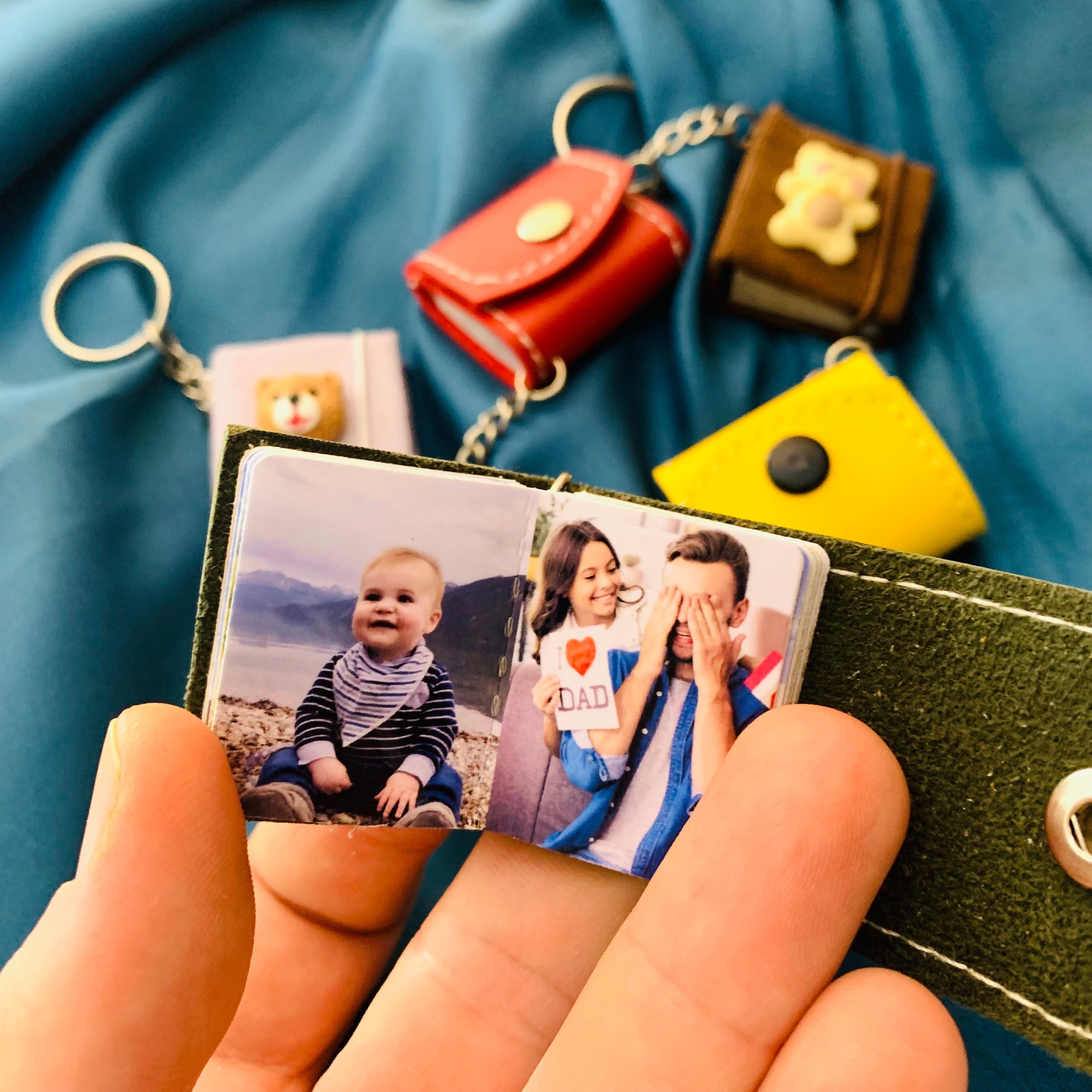 Mini Photo Album Keychain, Album Cover Keychain, Album Keychain, Custom