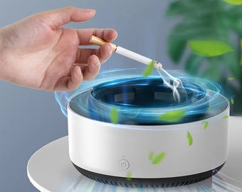 Cendrier à Air multifonctionnel pour Cigarettes, avec fonction de purification de l'air, pour filtrer l'élimination des odeurs de fumée secondaire