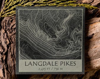 Langdale Pikes Lake District Engraved Coasters
