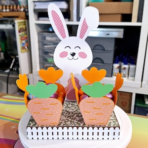Fichier SVG Cricut / Silhouette / Brother plateau carottes Pâques