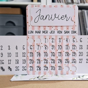 Fichier SVG Cricut / Silhouette / Brother fichier de découpe calendrier perpétuel infini