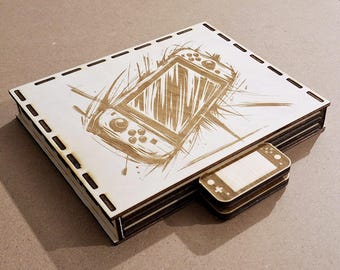 SVG / XCS file box for Switch game cartridge