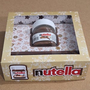 File in formato SVG Cricut/Fratello/Silhouette file di taglio Scatola di degustazione mini vaso Nutella