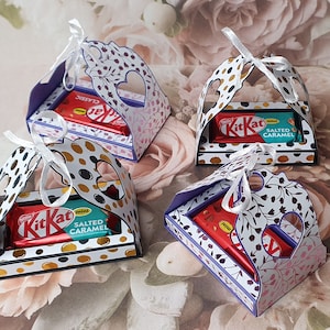 File di taglio SVG della scatola di supporto mini kit-kat + 1 file scatola Smarties gratuito.