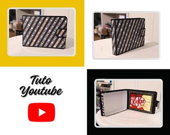 SVG File / BROTHER / SILHOUETTE Kit-kat box wallet cutting file + 1 free Smarties box file.