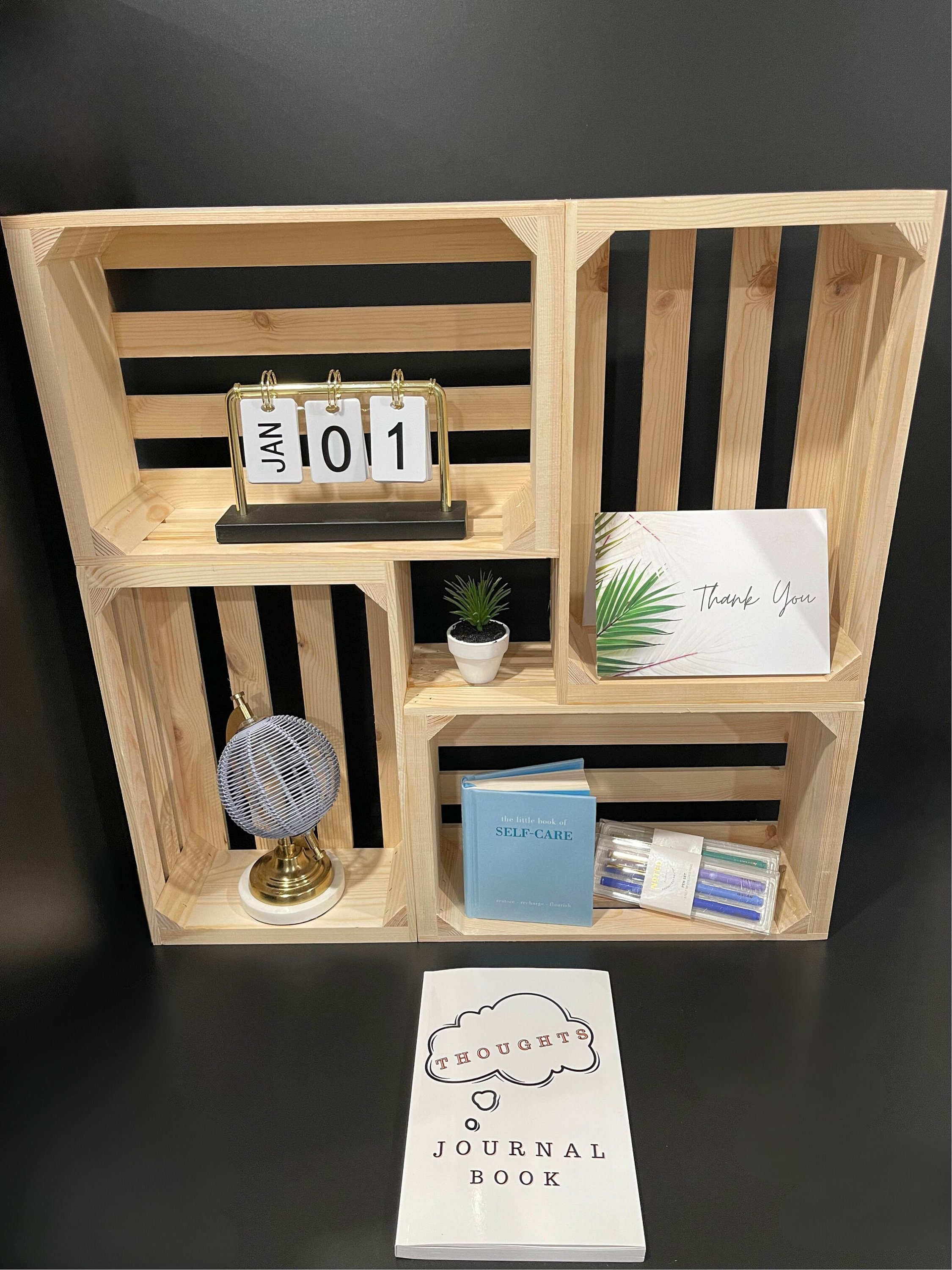 Medium Wooden Crate Decorative Storage Box/shelf - Etsy