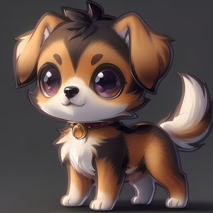 100+ Procreate Chibi Dog Stamps: Kawaii Puppy Brushes - Etsy