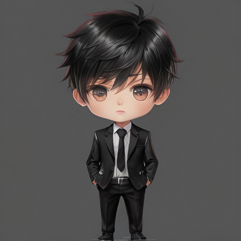70+ Procreate Chibi Male Clothes Stamps: Jackets, Suits, Sweaters ...