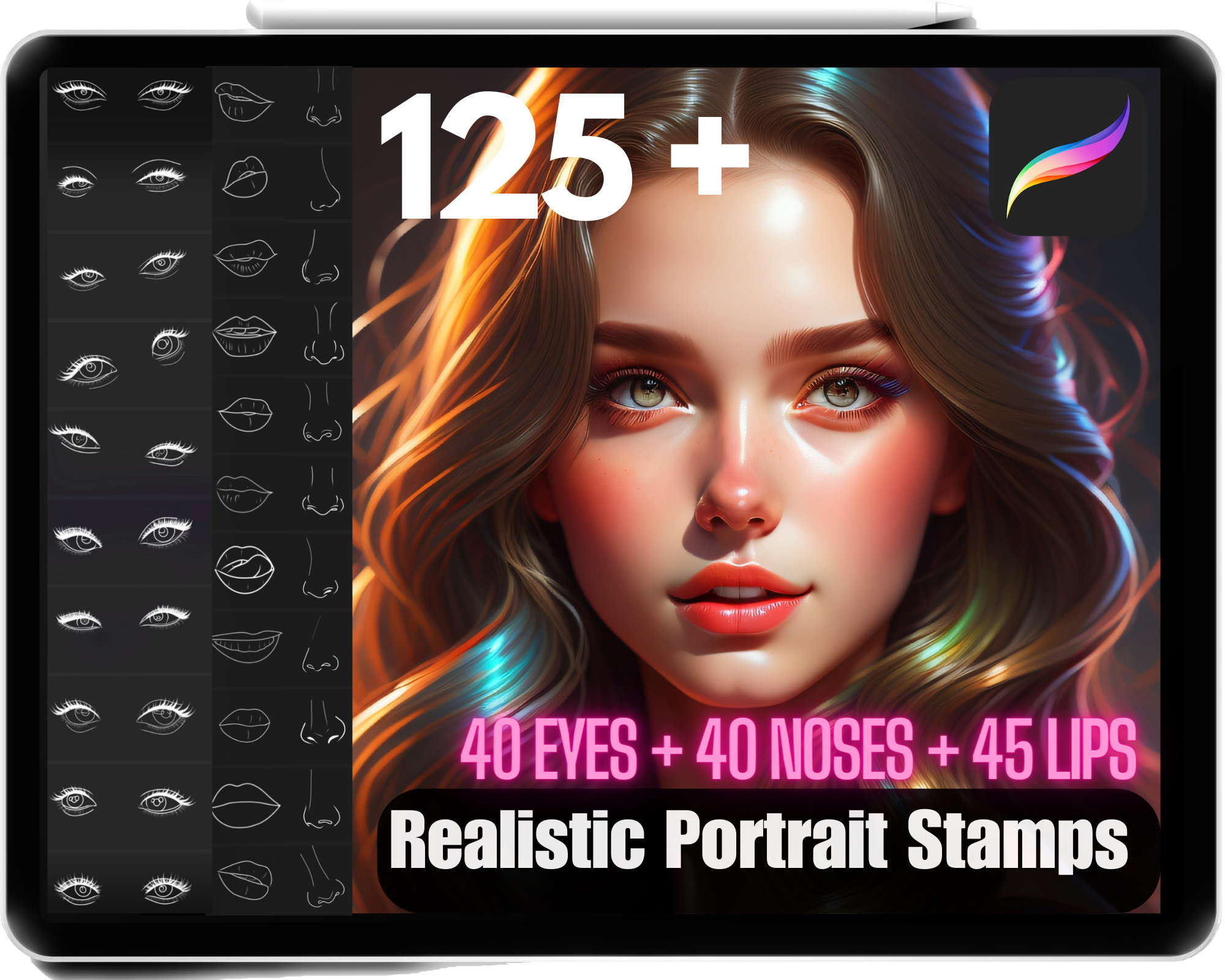 125 Procreate Stamps Bundle of High Quality Realistic Digital Etsy