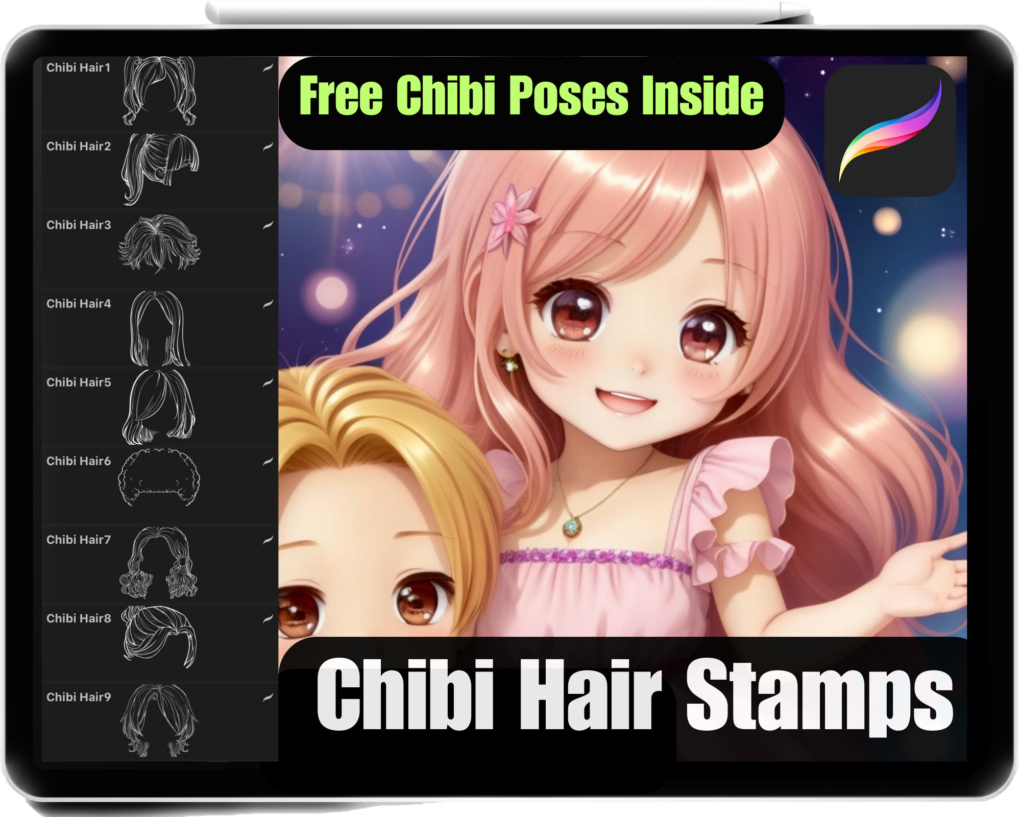 Procreate Chibi Base Chibi Pose Anime Chibi Stamp Guide Chibi Reference  Chibi Doll Procreate Pose Female Character Template P2U Base -  Norway