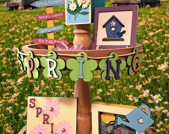 SPRING Tiered Tray Spring 6 piece