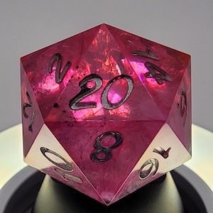 33mm Chonk D20 | Big Dice | Sharp Edge | Handmade Resin Dice
