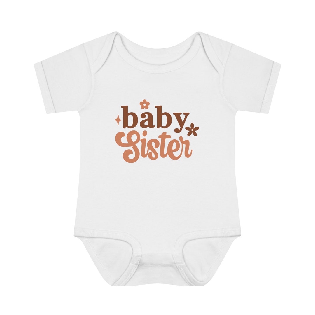 Baby Sister Onesie New Sibling Boho Baby Infant Baby Rib Etsy