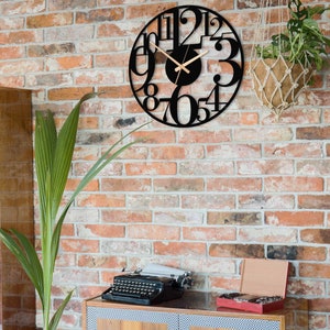 Clock, Wall Clock Large Wall Clock, Metal Wall Clock With Numbers, Trendy Home Decor, Modern Wall Clock, Silent Wall Clock,Unique Wall Clock zdjęcie 8