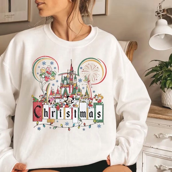Christmas Disneyland Sweater Etsy