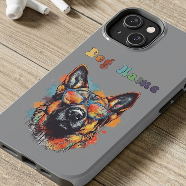 Custom Pet iPhone Case, Custom Dog iPhone Case, Personalized Pet iPhone Case, Personalized Dog iPhone Case. Custom German Sheperd Phone Case