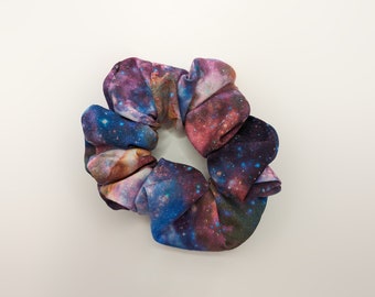 Stardust Scrunchie - Galactic Stardust - Captivating Celestial Elegance - Hair Tie Made with 8 Inch Elastic