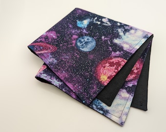 Men's Galaxy Pocket Square - Galaxy Dreams Square - Celestial Square for the Space Inspired - Men's Suit Accessory