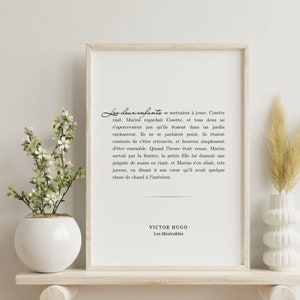 Literature Wall Poster Les Miserables
